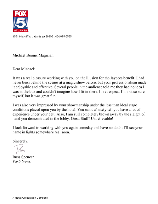 Fox 5 News Reference Letter For Magician Michael Boone Magician_Michael_Boone_Fox_5_Reference_Letter